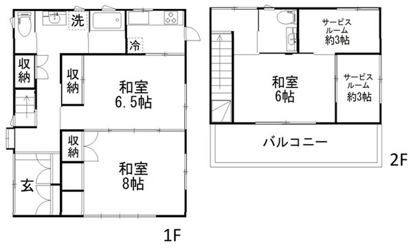 町屋三丁目戸建の物件間取画像